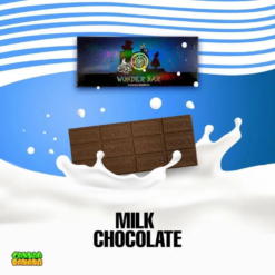 Wonder Bar Milk Chocolate. Our vegan milk chocolate is crafted to deliver a rich, velvety texture and a mellow sweetness that mimics the classic milk chocolate experience, but without any dairy.