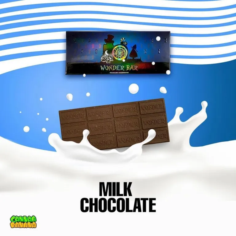 Wonder Bar Milk Chocolate. Our vegan milk chocolate is crafted to deliver a rich, velvety texture and a mellow sweetness that mimics the classic milk chocolate experience, but without any dairy.