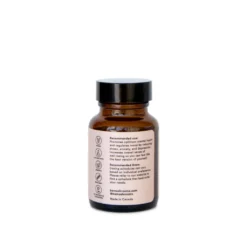 Be Yourself brand Core model wellness supplement container with custom graphic label behind